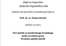 Lingvistička srida: predstavljanje rječnika prof. dr. sc. Dunje Jutronić